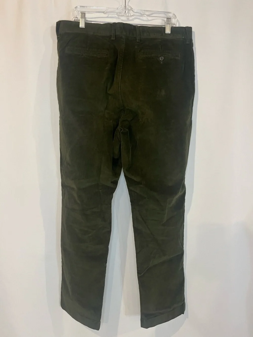 J.Crew Broken-in Straight pant in stretch corduroy in woodland olive